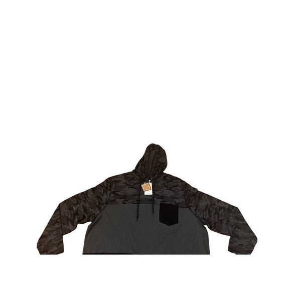 PX Clothing Mens Black/Gray Size 2XL Hoodie NWT - Picture 2 of 6